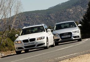 Audi A4 2.0 TDI Avant vs BMW 320d Touring ED Edition 