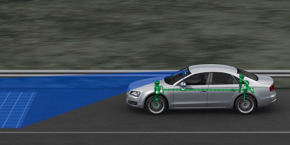 Audi adivina la carretera