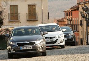 Hyundai i40 1.7 CRDi vs Kia Optima 1.7 CRDi y Toyota Avensis 2.0 D-4D/120