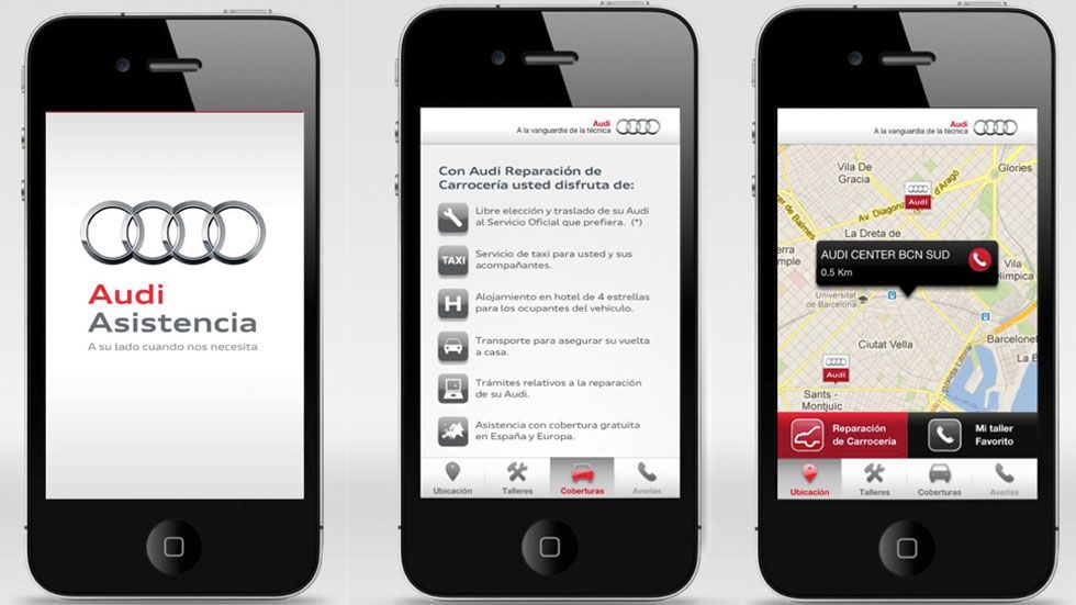 Audi Asistencia, la nueva aplicación de Audi
