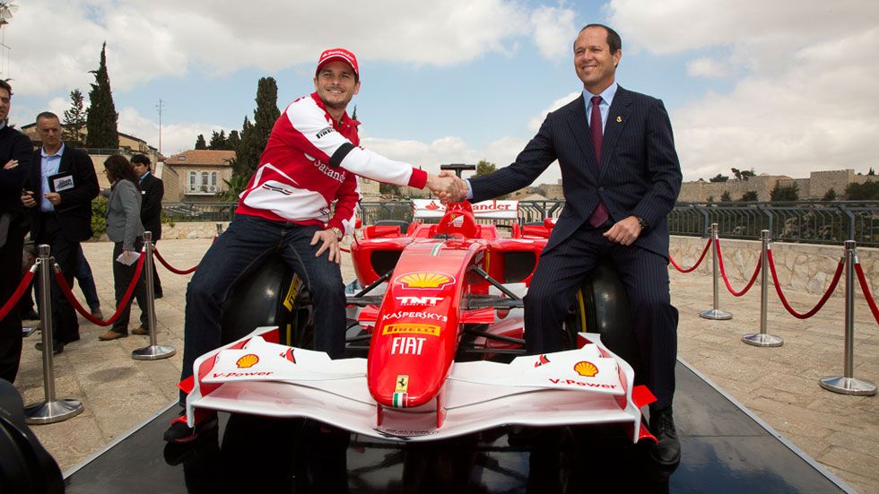 Fisichella pilotará un Ferrari por Jerusalén