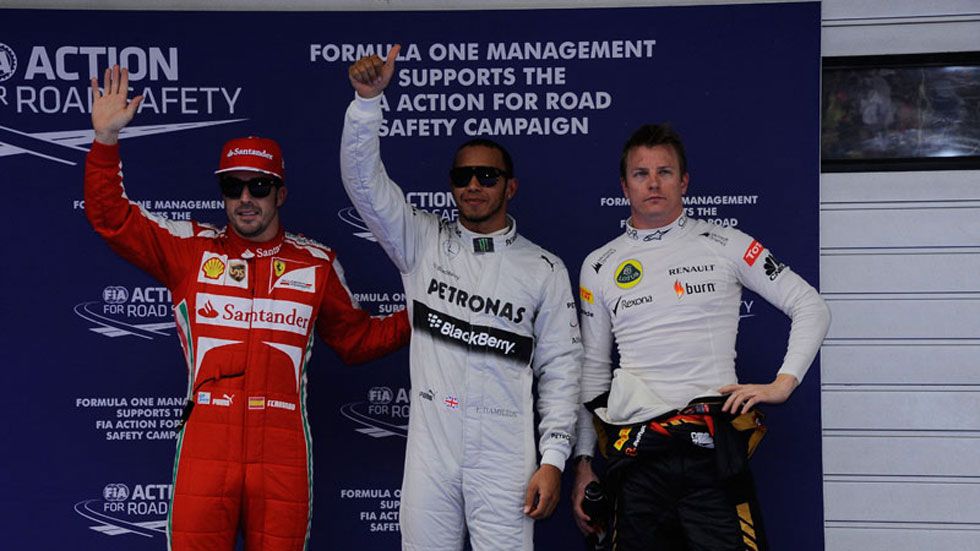 GP China 2013: Alonso saldrá tercero, por detrás de Hamilton y Raikkonen