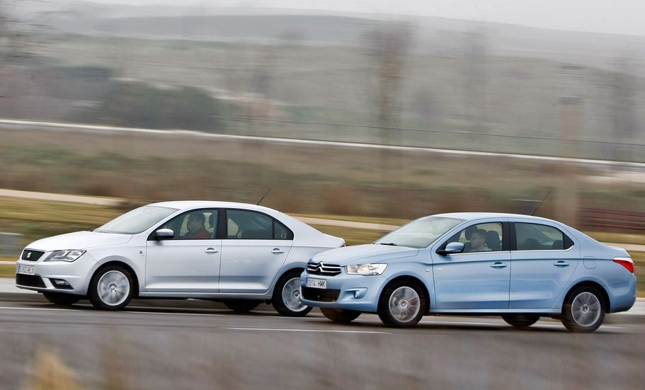 Comparativa: Seat Toledo 1.6 TDI vs Citroën C-Elysée 1.6 HDI