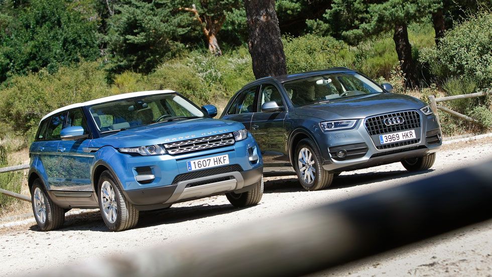 Comparativa: Range Rover Evoque eD4 2WD vs Audi Q3 2.0 TDI 4x2