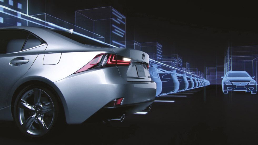 Lexus IS 300h: el vehículo 'anti-choque'