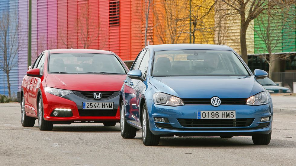 Comparativa: Honda Civic 1.6 i-DTEC vs VW Golf 1.6 TDI