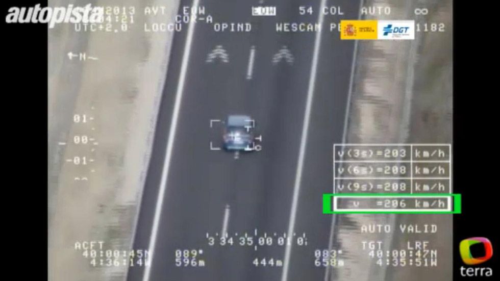 Vídeo: cazados por el radar Pegasus de la DGT