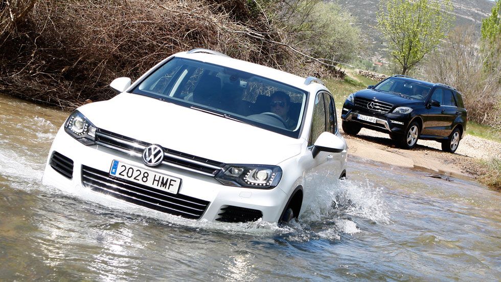 VW Touareg TDI Bluemotion vs Mercedes M250 BT 204 4Matic
