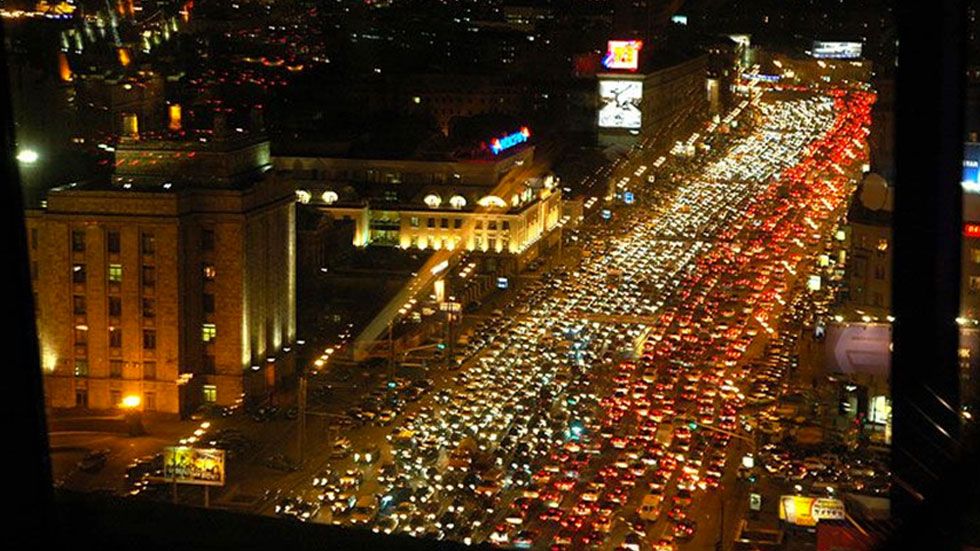 Moscú, la ciudad más atascada del planeta