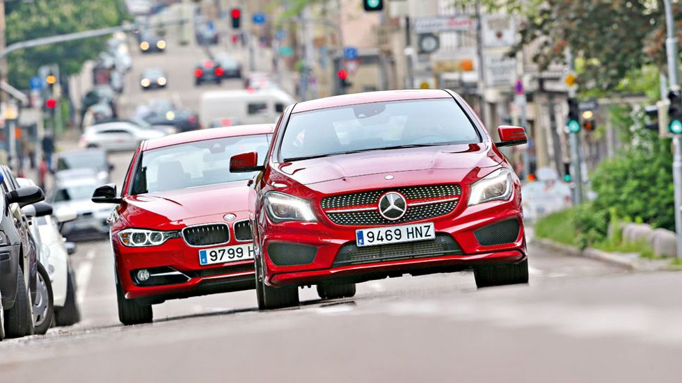 BMW 328 vs. Mercedes CLA, imagen deportiva