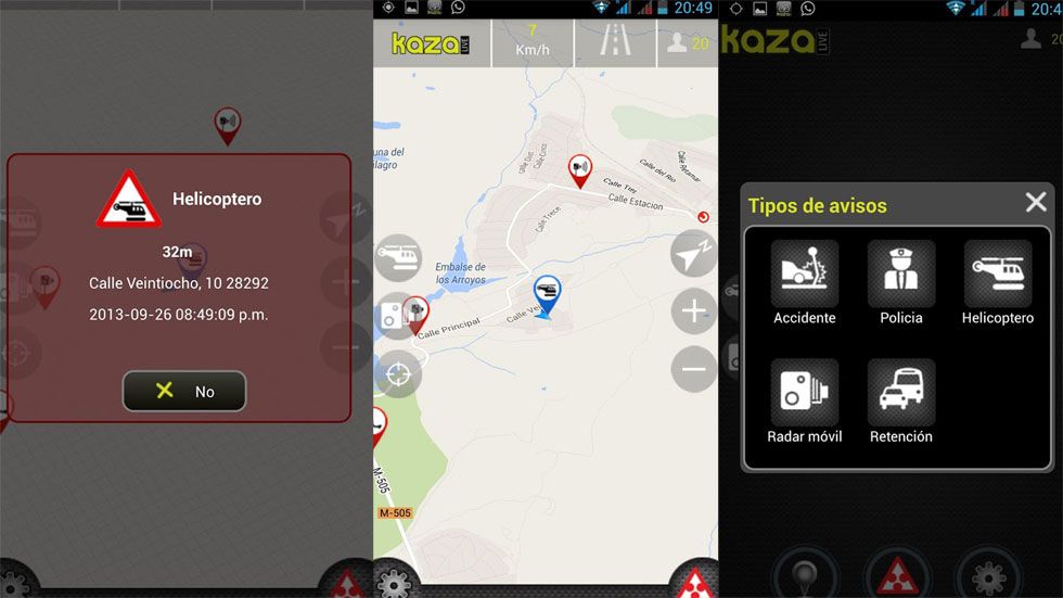 Kaza-Live, la app que te avisa del helicóptero Pegasus