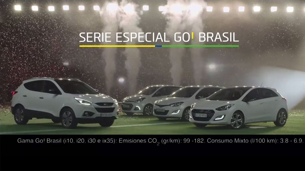 Gama Hyundai Go! Brasil, unos coches muy futboleros
