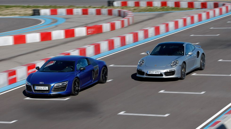 Audi R8 V10 Plus y Porsche 911 Turbo S, tecnología deportiva cara a cara