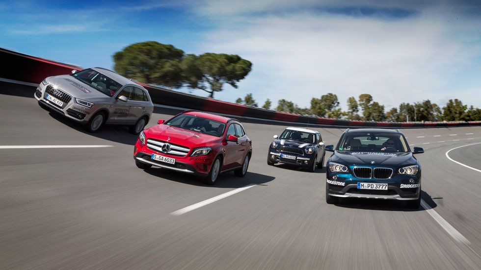 Comparativa: Audi Q3 vs BMW X1, Mercedes GLA y Mini Countryman Cooper S
