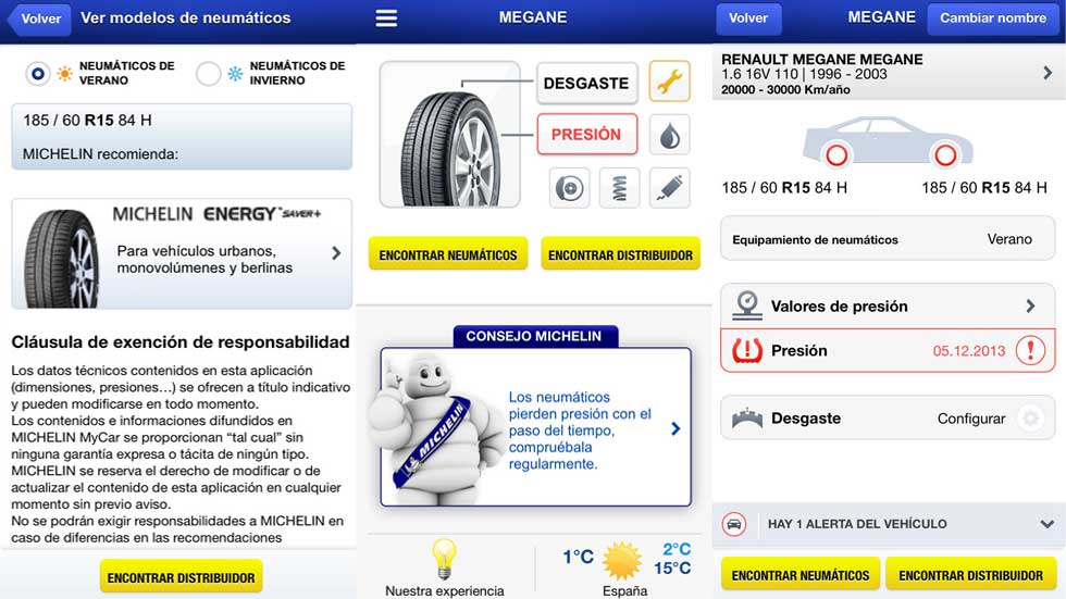 Prepara tus viajes más seguros con la app MICHELIN MyCar