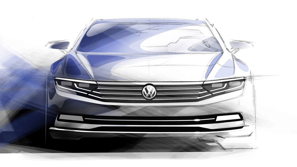 Primeros bocetos del VW Passat