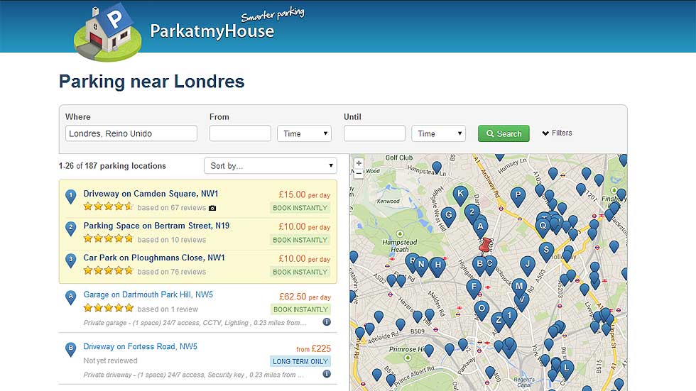 ParkatmyHouse, la app que puede acabar con los problemas de aparcamiento