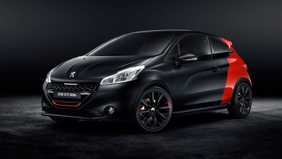 Peugeot 208 GTI 30 aniversario, todo al rojo y al negro