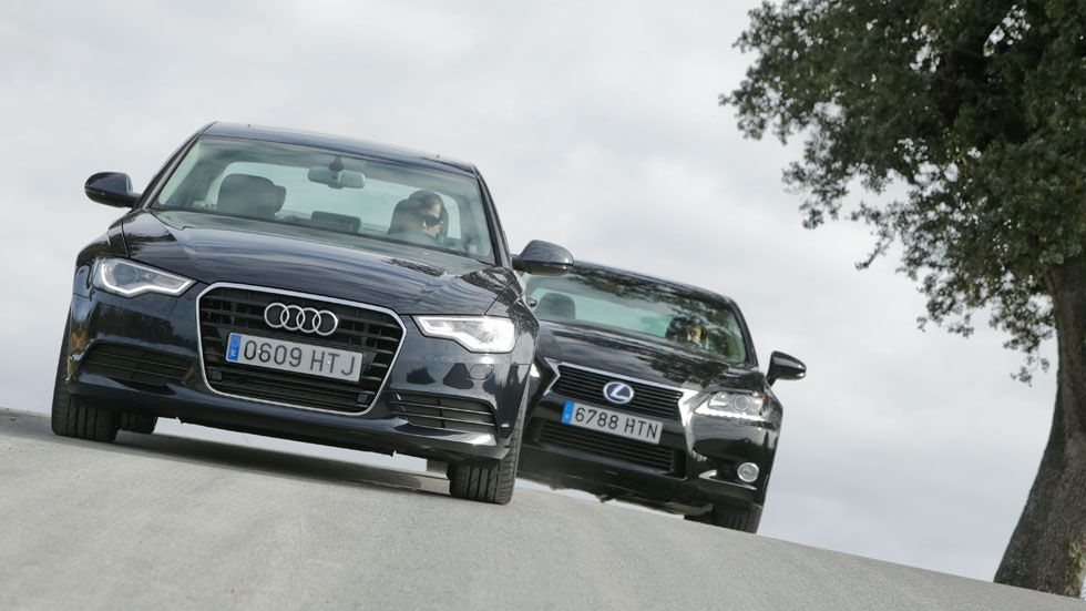 Comparativa: Audi A6 Hybrid 2.0 TFSI vs Lexus GS 300h