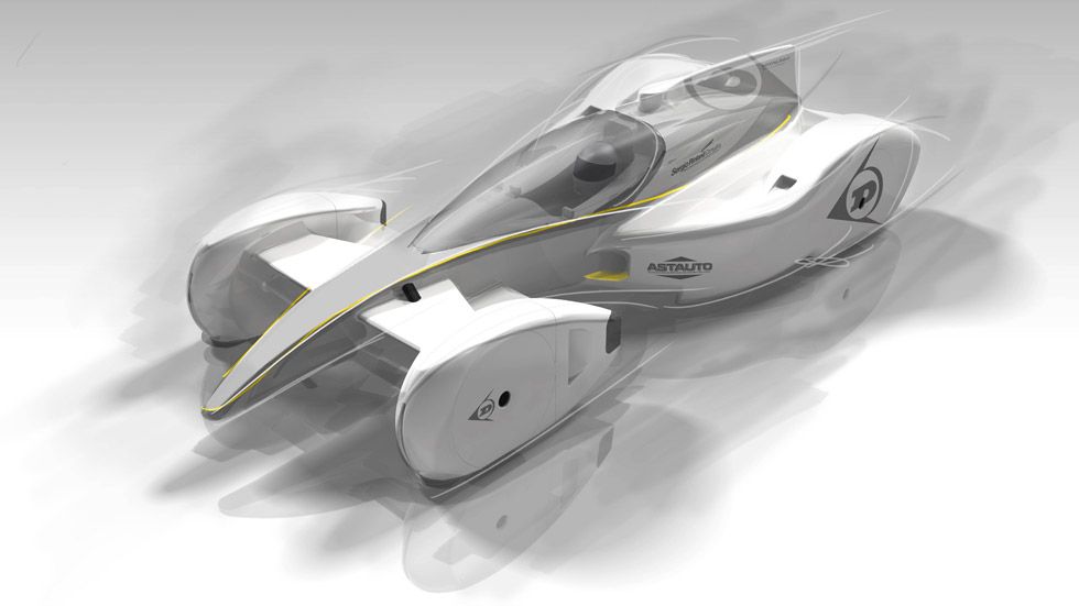 El coche de carreras del futuro, según Dunlop