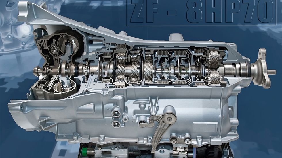 El cambio automático ZF de ocho marchas reduce aún más el consumo