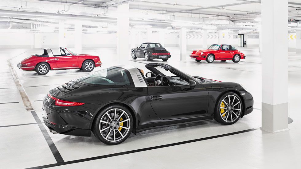 Los techos del Porsche 911 Targa a lo largo de su historia