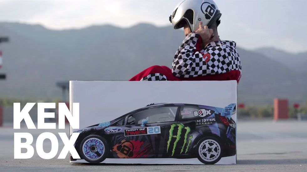 El ‘otro Ken Block’ y su gymkhana en una caja. Vídeo