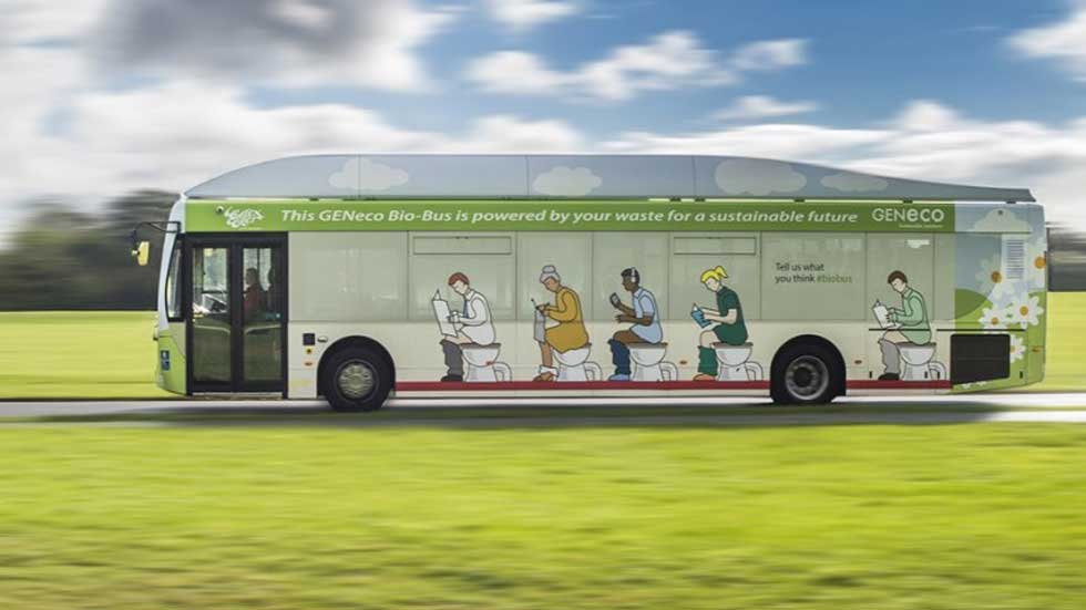 Geneco Bio-Bus, el autobús que se alimenta de residuos humanos