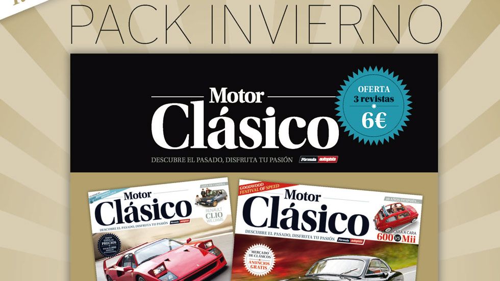 Pack especial de Motor Clásico: tres revistas por 6 euros