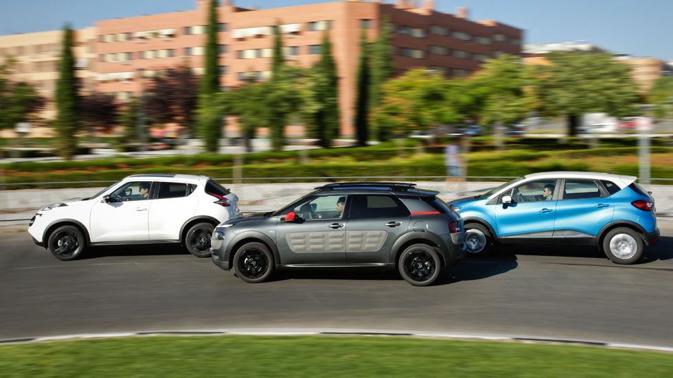 Comparativa: Citroën C4 Cactus 1.6 BlueHDI vs Nissan Juke 1.5 dCi y Renault Captur 1.5 dCi