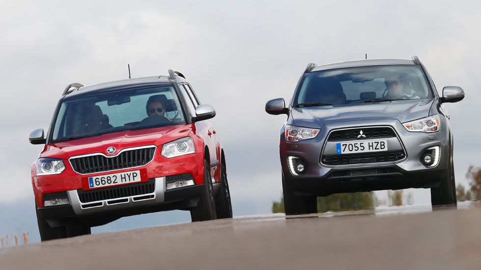 Comparativa: Skoda Yeti Outdoor 2.0 TDI vs Mitsubishi ASX 220 DI-D