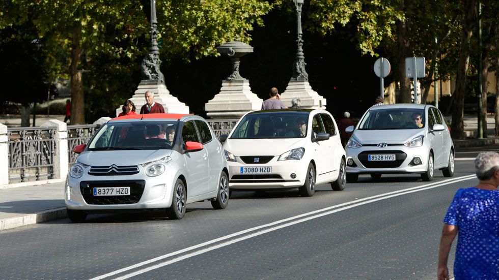 Comparativa: Citroën C1 1.2 vs Hyundai i10 1.2 y Seat Mii 1.0, meriéndate la ciudad