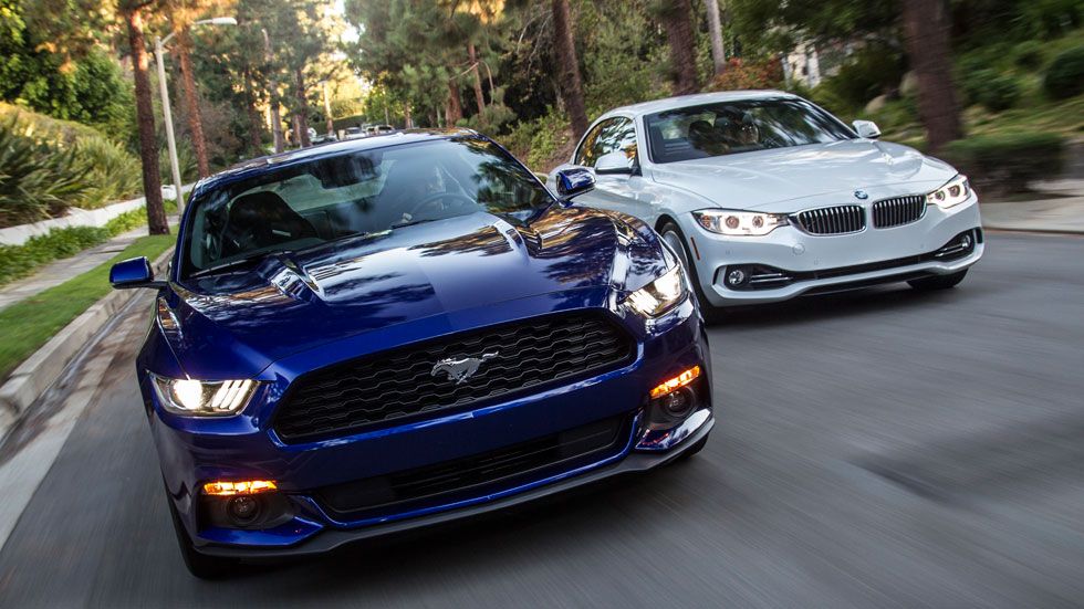 Primera prueba: Ford Mustang vs BMW Serie 4
