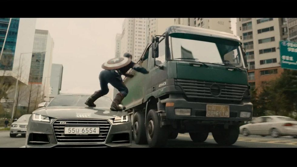Vídeo: el Audi R8, coche de Iron Man en el último film de Los Vengadores
