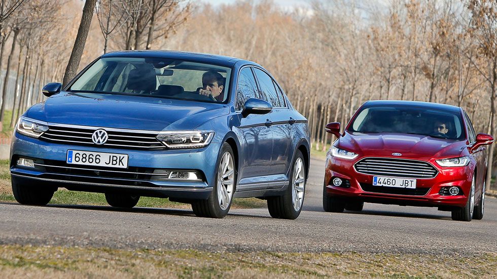 Comparativa: Ford Mondeo 2.0 TDCi vs VW Passat 2.0 TDI DSG