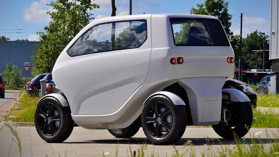 EO SCC2, el coche eléctrico que se encoge para aparcar