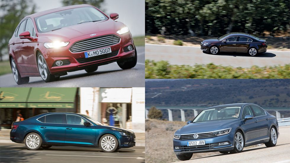 Las berlinas con mayor maletero: Superb, Mondeo, Passat e Insignia