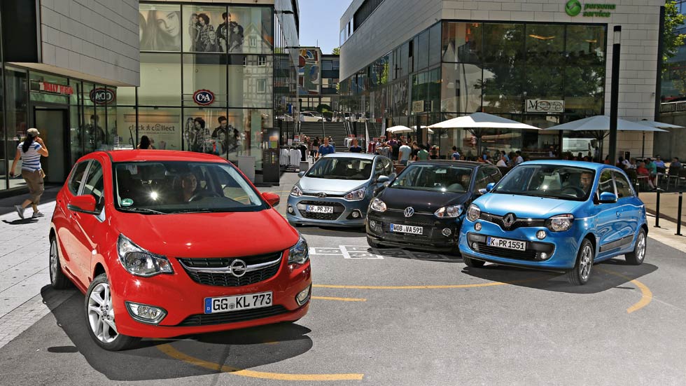 Opel Karl, Hyundai i10, Renault Twingo y VW Up!, ¿cuál ofrece el mejor espacio interior?
