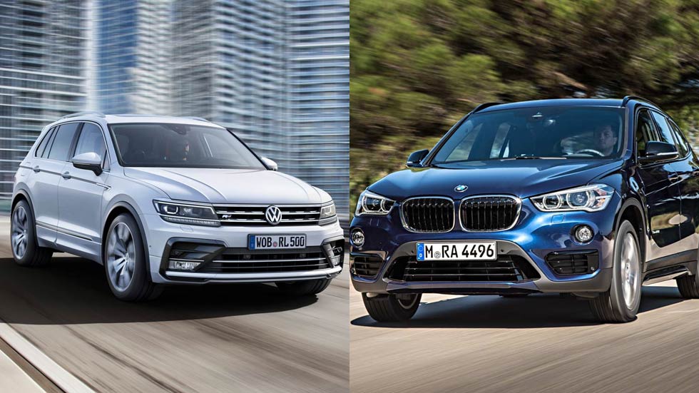 Los nuevos BMW X1 2016 y VW Tiguan 2016, frente a frente