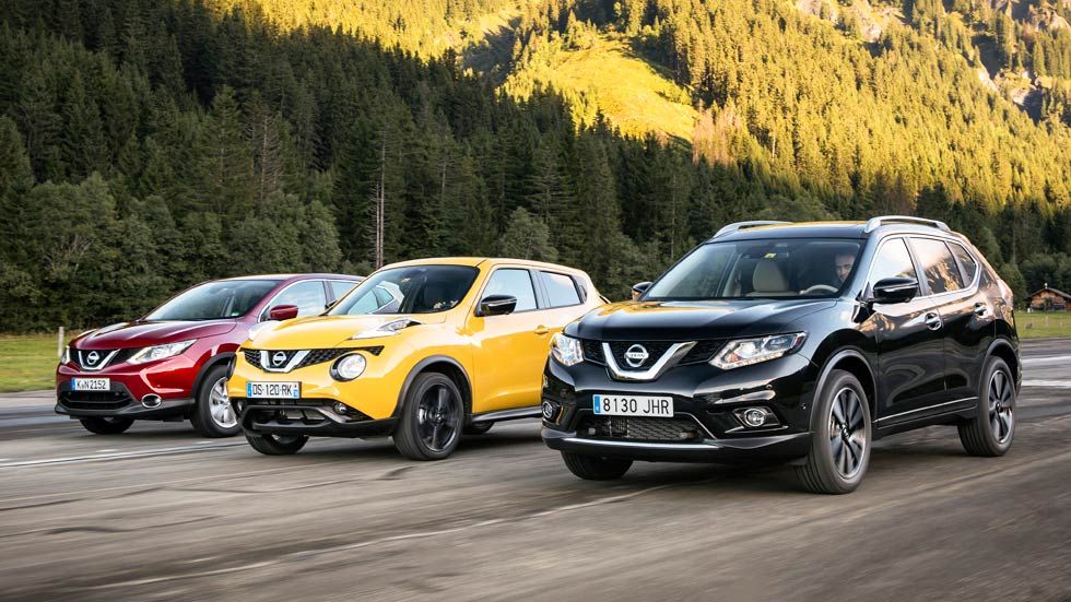 Nissan X-Trail, Juke y Qashqai, madera de líderes