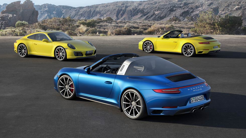 Porsche 911 Carrera 4 y 911 Targa 4 2016: precios y datos