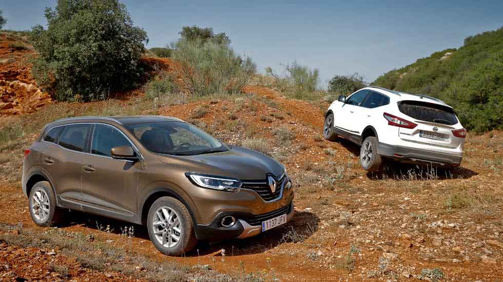 Nissan Qashqai dCi 130 4x4i 360 contra Renault Kadjar dCi 130 4x4 X Mod