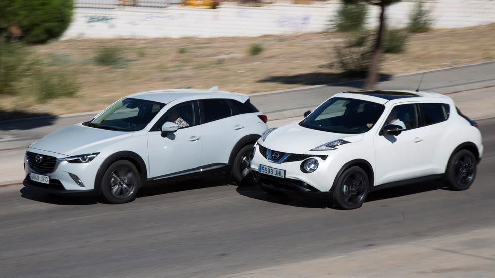 Mazda CX-3 1.5D 105 2WD contra Nissan Juke 1.5 dCi 110 4x2