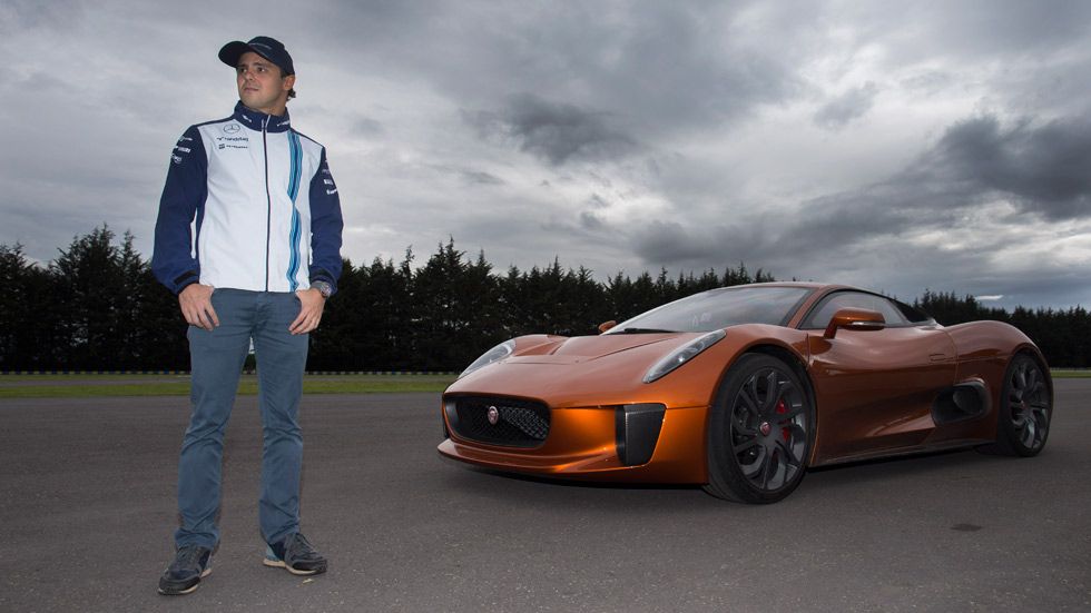Felipe Massa, al volante del Jaguar C-X75 de James Bond (vídeo)
