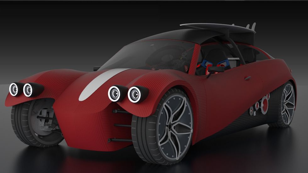 Local Motors LM3D Swim, el primero coche eléctrico de impresión 3D