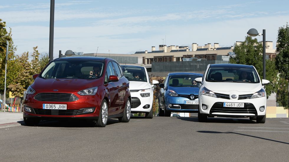 Citroën C4 Picasso contra Ford C-Max, Renault Scénic y Toyota Verso
