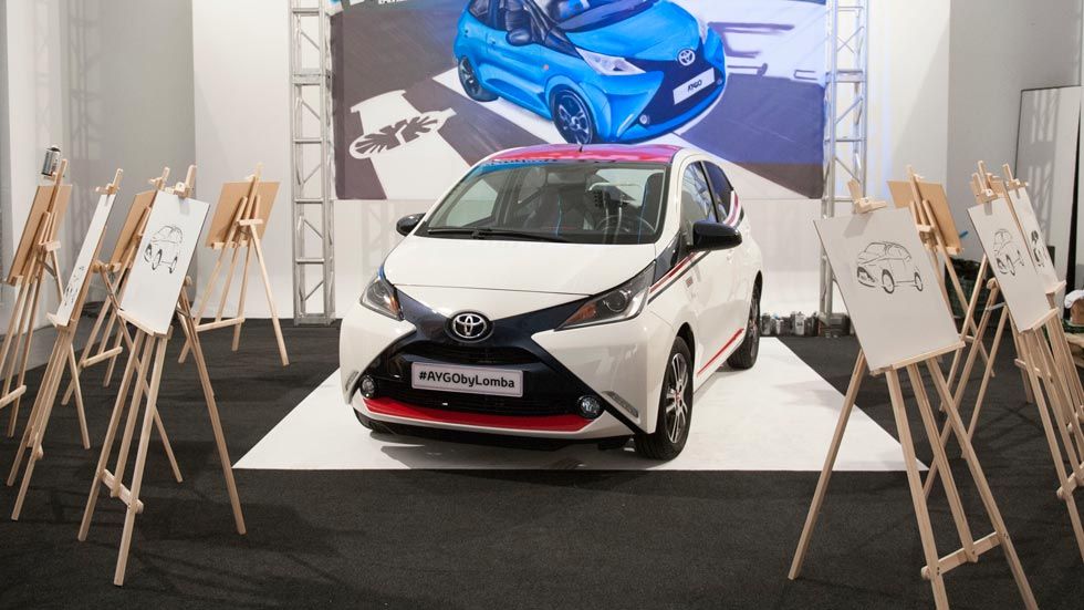 Toyota Aygo by Lomba, diseño en frasco pequeño