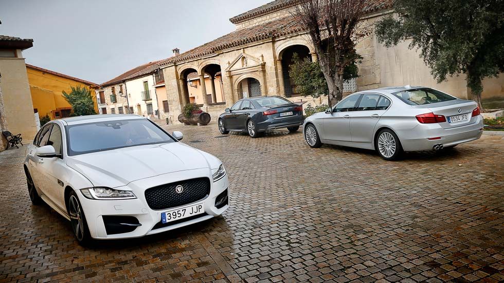 Audi A6, BMW Serie 5 y Jaguar XF: tres berlinas muy premium