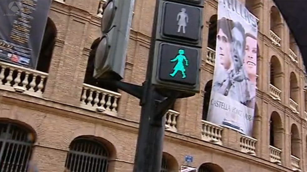 ¿Semáforos feministas en la ciudad de Valencia?