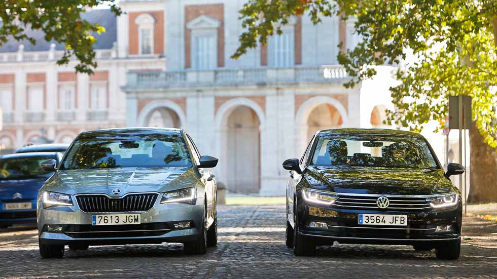 Skoda Superb y Volkswagen Passat 2.0 TDI 150, hermanos mayores